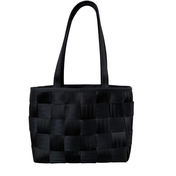Seatbelt Bag Handbags - Original Seatbelt Bag Black Woven Tote Purse Built in USA Shoulder Handbag